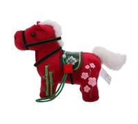 SOPOTUTU Chinese Zodiac Horse Plush Doll Soft Cuddly Animal Mascot Symbolizing Prosperity Courage for Spring Festival Collectible Cultural Decoration