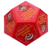SOPOTUTU Christmas Dice Present Exchange Game Red Festive Elf Polyhedral Dice for Family Holiday Role Playing Year Party Fun Strategic Swap Activity All-age Xmas Celebration