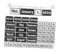 SOPOTUTU Classroom Flip Calendar Bulletin Board Set with Hanging Rings and Date Cards Versatile Wall Desk Mount for Interactive Learning and School Home Decor