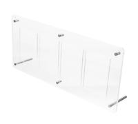 SOPOTUTU Clear Acrylic Game Card Display Rack with Slots Versatile Trading Card Holder Stand for Desktop Easy to Install and Clean Suitable for Game and Business Collection