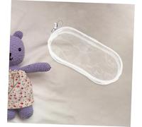 SOPOTUTU Clear Portable Doll Carrier Bag Lightweight Doll Storage Pouch Compact Plastic Container for Travel and Outdoor Use Transparent Hanging Decor Bag for Tiny Treasures Practical and