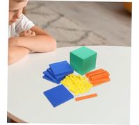 SOPOTUTU Colorful Foam Math Blocks for Primary School Teaching Versatile Learning Material for Addition Subtraction Multiplication Division Interactive Decimal Place Value Cube Model