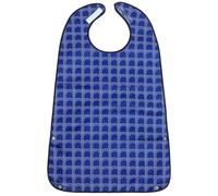 SOPOTUTU Comfortable Foldable Adult Eating Bib for Seniors Made of Light Polyester with Button Closure, for Elderly Men and Women, Easy-to-clean Cloth Protector for Mealtime Use