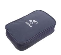 SOPOTUTU Compact First Aid Bag Portable Travel Medicine Pouch Oxford Cloth Sturdy Outdoor Nursing Pouch Emergency Bleed Control Kit Household Use Hiking Supplies