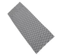 SOPOTUTU Cotton Linen Washing Machine Cover Navy Blue Fish Scale Pattern 55x130cm Dustproof Appliance Protector for Single Door Washer Dryer