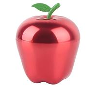 SOPOTUTU Creative Apple Shaped Alloy Ashtray with Lid Delicate Household Cigarette Butt Holder for Home Office Compact Decorative Metal Ashtray Fire Safe and Durable Gift in Chinese Red