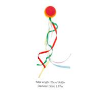 SOPOTUTU Cute Car Antenna Ball with Rainbow Ribbon Durable Vehicle Antenna Topper Decoration Easy to Install Auto Exterior Accessory Sturdy and Fade Resistant Car Styling Fittings