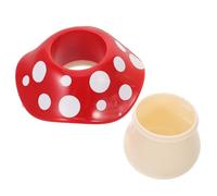 SOPOTUTU Cute Mushroom Pen Holder Desk Organizer for Women Resin Pen Pot for Office and Kitchen Multifunctional Makeup Brush and Toothbrush Holder Desktop Storage for Students and