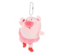 SOPOTUTU Cute Plush Pig Keychain Pendant Soft Stuffed Pig Doll Bag Hanging Decoration for Party Gift Pink Plush Ornament