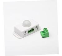 SOPOTUTU Dc Pir Motion Sensor Switch with Infrared Detection Wide Angle High Sensitivity Timer Controller for LED Strip Lights Cabinet Kitchen Staircase White
