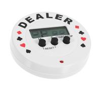 SOPOTUTU Digital Poker Timer with Countdown for Party and Board Games Button Battery Operated Poker Accessory with Loud Alarm for Management and Reminders