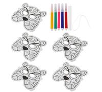 SOPOTUTU DIY Inflatable Blank Animal Masks for Unfinished Balloon Masks for Painting and Decorating Creative Art for Birthday Halloween Carnival and Costume Parties