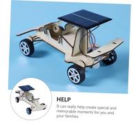 SOPOTUTU DIY Solar Energy Powered Car Educational Assemble Kit for Easy Build Stem Plaything for Independent Thinking and Skill Development Under Strong Sunlight