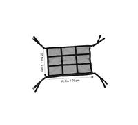 SOPOTUTU Double Car Ceiling Storage Bag with Reinforced Mesh Cargo Net Organizer for Vehicle Roof Multi Functional Pocket for Umbrellas Bottles Phones for Travel and Car Tidying