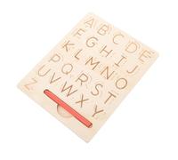 SOPOTUTU Double-sided Wooden Letter Tracing Board Montessori Educational for Fine Motor Skills Handwriting Practice Alphabet Learning and Cognitive Development