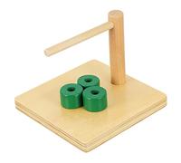 SOPOTUTU Educational Column Stacking for Safe Smooth Surface Cognitive Intelligence Development Montessori Early Learning Shape and Color Recognition Plaything for Boys