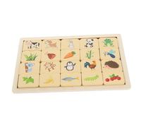 SOPOTUTU Educational Wooden Animal Peg Puzzle Board for Montessori Matching Enhancing Cognitive Skills Hand Eye Coordination and Numerical Awareness Premium Wood Construction