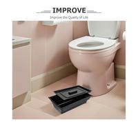 SOPOTUTU Elderly Toilet Portable Bath Pan for Disabled Adults Plastic Bed Pan Comfortable Commode Chair for Surgery Recovery and Bathroom Use