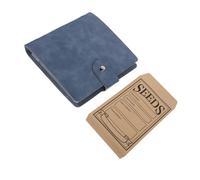 SOPOTUTU Envelopes Seed Organizer Binder with Large Capacity PU Leather Seed Storage Book Flexible Design Moisture Resistant Portable for Collectors and Breeders