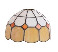 SOPOTUTU European Style Lampshade Mediterranean Yellow Glass Cover for Socket Ceiling Wall Lamp Soft Light Filtered Housewarming Bedroom Living