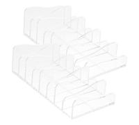 SOPOTUTU Eyeshadow Palette Organiser Makeup Organizers 2pcs with 8-section Divided Design Scratch Resistant Wear-resistant Ps for Organizing Dressing Table or Shopping Mall