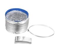 SOPOTUTU Flexible Aluminum Foil Duct Hose Diameter Fire Resistant Ventilation Pipe for HVAC Exhaust Air Intake Ventilation in Kitchens Bathrooms Greenhouses