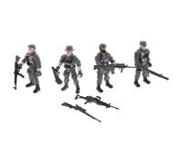 SOPOTUTU Flexible Plastic Military Soldier Figures for Lifelike Special Forces Action Models Safe Accessories for Boys Military Play and Concentration Training