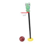 SOPOTUTU Frog Cartoon Basketball Set for Indoor Outdoor Use Lightweight Plastic Basketball Rack with Smooth Bezels Safe Sports for S Skill Practice and Family Play