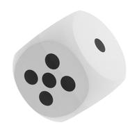 SOPOTUTU Giant Rounded Corner EVA Foam Dice Jumbo Soft Red Decorative for Learning Raffles Party Games Events and Board Game Props Safe