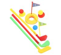 SOPOTUTU Golf Set for Outdoor Sport Game with Golf Balls Beginner-friendly Enhances Coordination and Imagination Mixed Colors