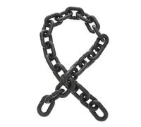 SOPOTUTU Halloween Plastic Fake Chain Prop Medium Black Lightweight Spooky Decoration for Halloween Party Haunted House Cosplay Accessory