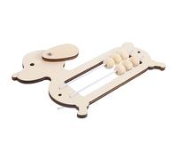 SOPOTUTU Handmade Wooden Unisex Educational Toy for Early Childhood Education with Puzzle-solving and Critical Thinking Features, Beige Play Calculating Bead Model for Preschool Learning