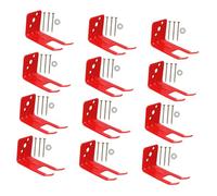 SOPOTUTU Heavy Duty Fire Extinguisher Wall Bracket Metal Mounting Hook with Screws Red Finish for High Visibility Secure Emergency Access and Space Saving Installation
