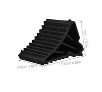 SOPOTUTU Heavy Duty Rubber Wheel Chocks Non-slip Tire Wedges for Rv Trailer and Car Skid Prevention Stops for Motorhome Motorcycle Vehicles