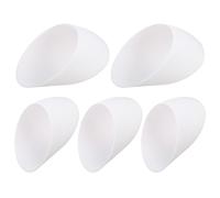 SOPOTUTU Horseshoe Plastic Lamp Shades 5Pcs 4.3 Inch Hole White PE Lampshades for Ceiling and Wall Lamps Indoor Use