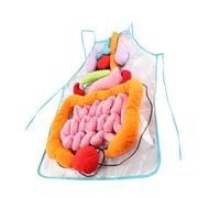 SOPOTUTU Human Body Organ Apron for Preschool Learning Removable Anatomy Teaching Aid with Named Organs Polyester Educational for Early Science and Self Recognition Development