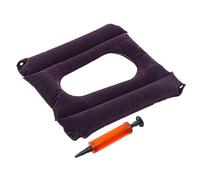 SOPOTUTU Inflatable Pressure Ulcer Cushion and Wheelchair Butt Pad, Anti-bed Sore Inflatable Seat Cushion with Flocked Surface for Elderly, Suitable for Commode and Wheelchair Use
