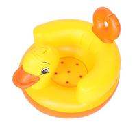 SOPOTUTU Inflatable Seat Yellow Floor Chair for Dining and Play Multiuse Blow Up Sofa for Safety and Comfort Portable Summer Float Accessory