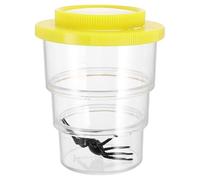 SOPOTUTU Insect Observation Kit with 3-section Yellow Plastic Magnifying Cup, Bugs Viewer Box for Outdoor Nature Exploration and Science