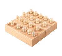 SOPOTUTU Interactive Educational Cylinder Wooden Knobbed for Developing Fine Motor Skills Hand-eye Coordination Spatial Imagination and Logical Thinking Suitable for Family Play and Early
