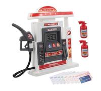 SOPOTUTU Interactive Gas Station Playset with Voice Prompts and Card Payment Simulation for Educational Pretend Play Mini Petrol Pump for Social Skills and Financial Learning