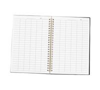 SOPOTUTU Inventory Log Book with PP Cover for Financial Analysis and Expense Tracking Horizontal Lined Pages for Stock Management Business Office Warehouse Home and School Use