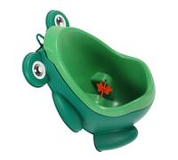 SOPOTUTU Kids Potty Training Urinal for Boys Baby Boy Toilet Pee Trainer Hanging Frog Design Suitable for Toddler Bathroom Use Green Plastic Material Random Style