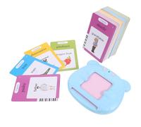 SOPOTUTU Language Learning Device for Educational Speech Therapy with Cards and Audio Books Bilingual English Spanish Early Development Interactive Reading and Sensory Play