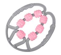 SOPOTUTU Leg Massage Roller Muscle Massager Seven-Wheel Lightweight Portable Tool for Rest and Exercise Pink