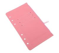 SOPOTUTU Loose-Leaf Refill Binder Pocket Pouch Pu for Document Organizer Binder Pockets No Zipper