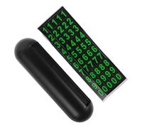 SOPOTUTU Luminous Temporary Parking Card with Phone Number Display for Cars Dashboard Abs Vehicle Permit Plate Easy to Install and Visible at Night