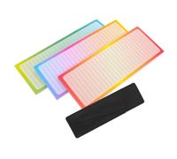 SOPOTUTU Magnetic Shopping List Pads for Refrigerator 3pcs, 150 Tear-off Sheets Rainbow Notepad 20x7.5cm with Magnet Pen Holder for Meal Planning, Grocery Organization, and Appointment