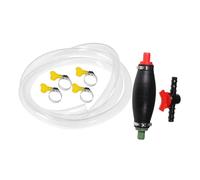 SOPOTUTU Manual Siphon Hand Pump with Switch and Hose Portable Fuel and Water Transfer for Automotive Emergency Reliable Liquid Extractor for Oil Gasoline Diesel Compact Rubber Sucker
