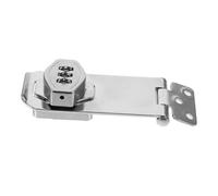SOPOTUTU Mechanical Combination Cabinet Lock Resettable Code Twist Knob Door Hasp for File Cabinets Lockers and Cupboards Easy Screw Installation Silver Finish